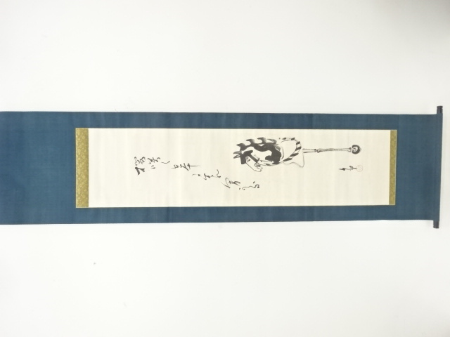 JAPANESE HANGING SCROLL / HAND PAINTED / CALLYGRAPHY / ARTIST WORK 